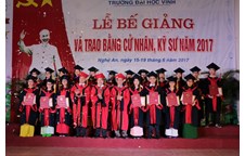 Commencement ceremony at Vinh University in 2017