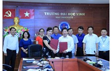 Vinh University signed a cooperation agreement with Hanoi Procuratorate University 
