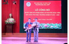Dr. Nguyen Ngoc Hien was nominated as a Vice President of Vinh University 